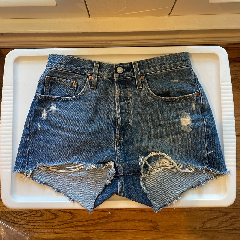 Levi’s 501 blue jean shorts